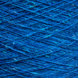Mohair Tweed Blue Print